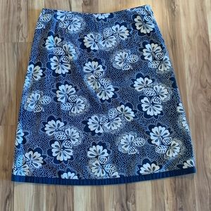 Boden Cotton A-line Skirt